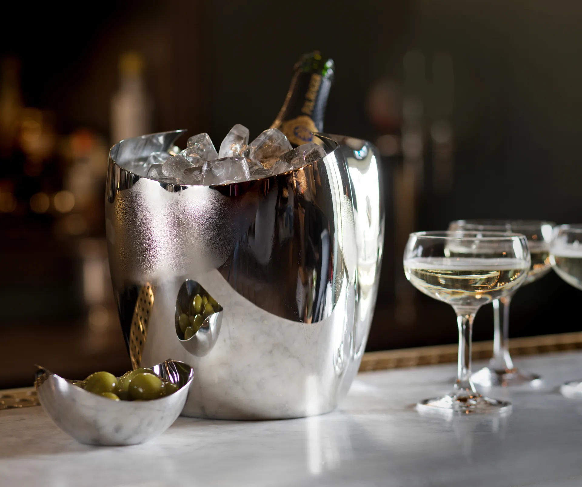 Drift champagne cooler-wine cooler, Stainless steel Robert Welch