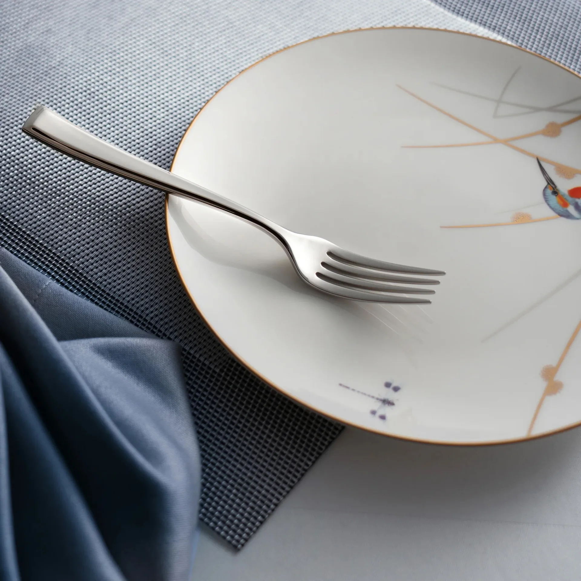 Fairford bright starter fork, Stainless steel, 18.2 cm Robert Welch