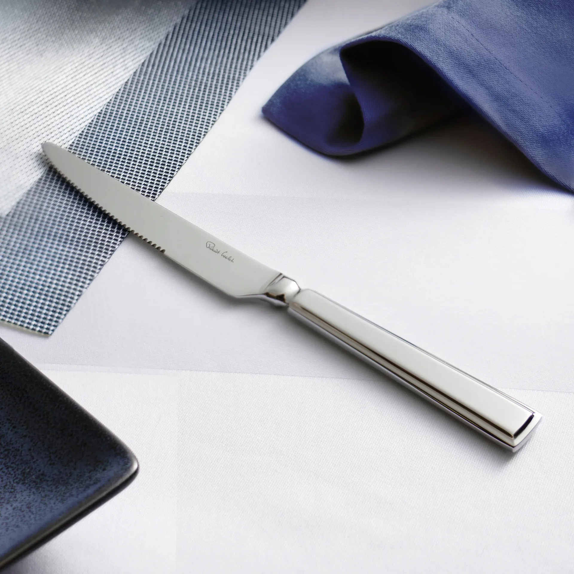 Fairford bright steak knife, Stainless steel, 4-pack Robert Welch