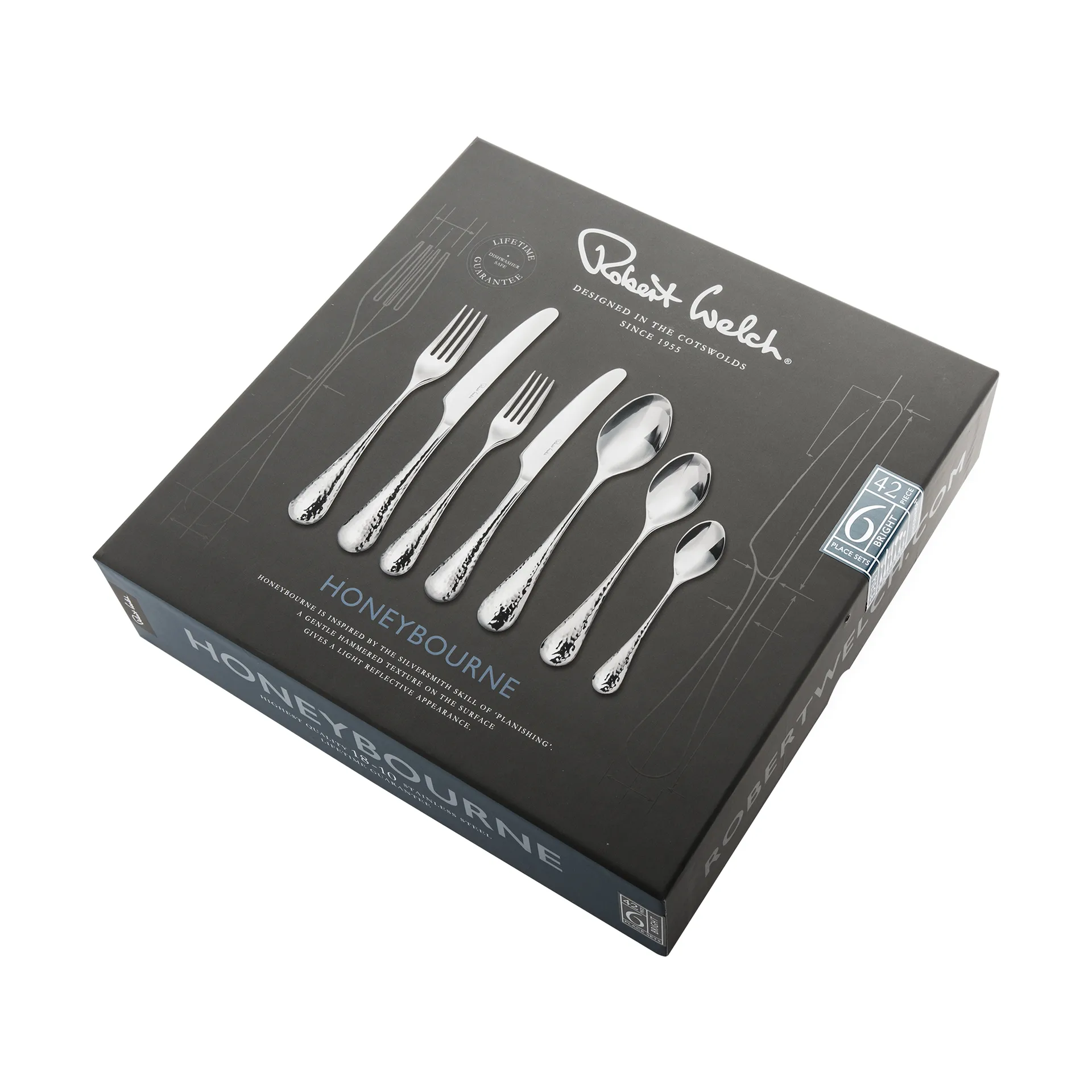 Honeybourne cutlery set 42 pieces, Stainless steel Robert Welch