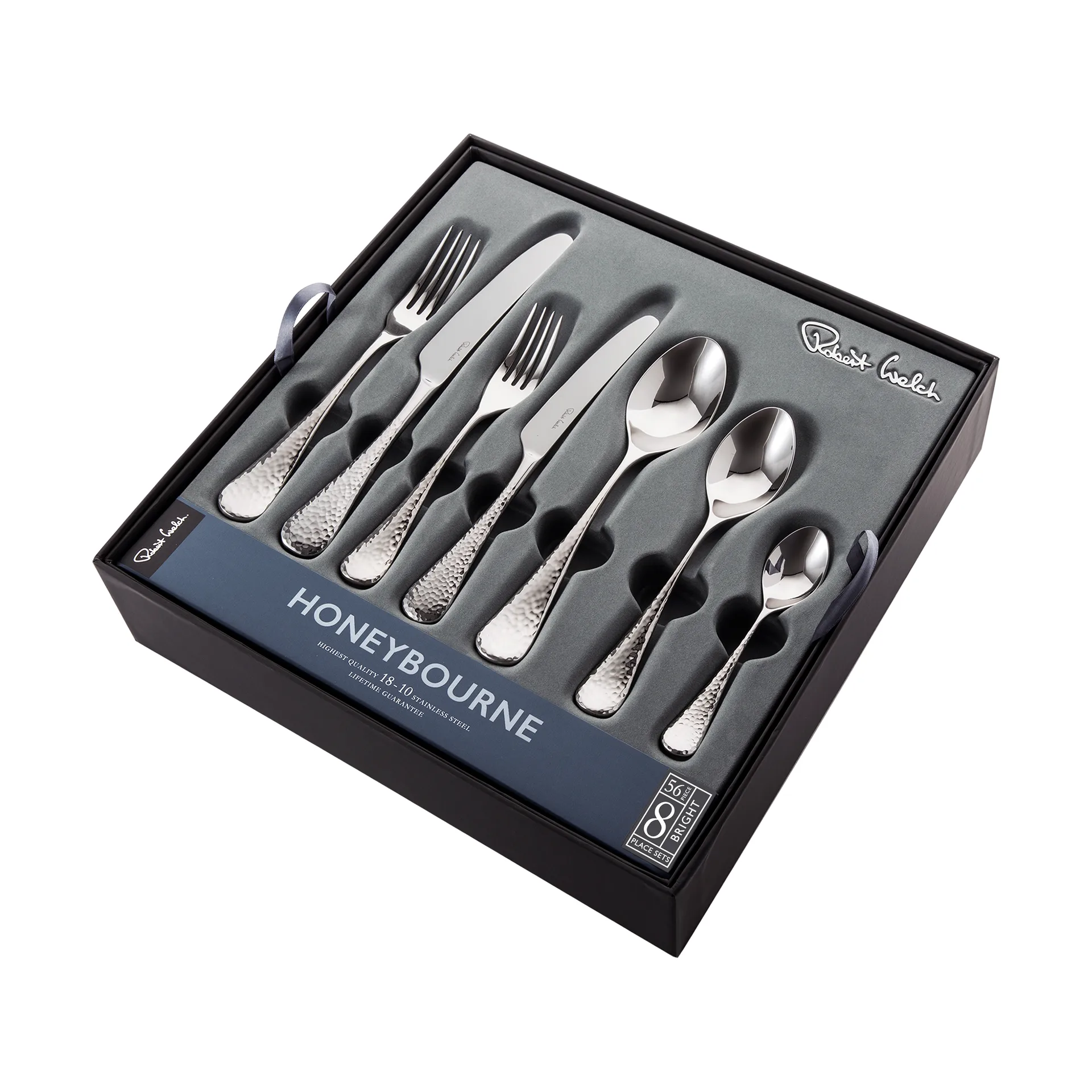 Honeybourne cutlery set 56 pieces, Stainless steel Robert Welch