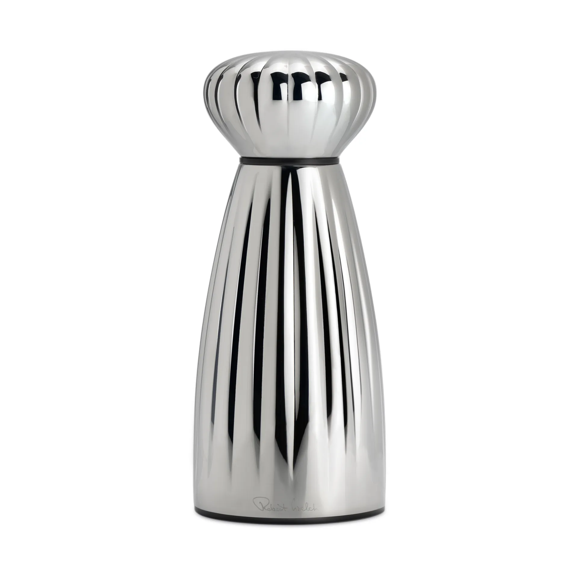 Palm bright pepper mill stainless steel 16.8 cm, Black Robert Welch