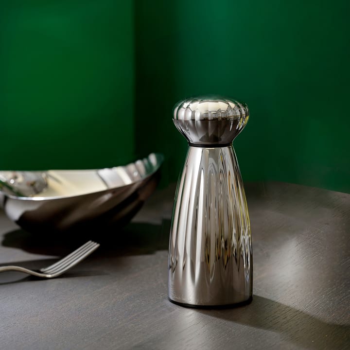 Palm bright pepper mill stainless steel 16.8 cm, Black Robert Welch