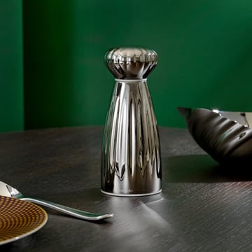 Palm bright salt grinder stainless steel 16.8 cm - White - Robert Welch