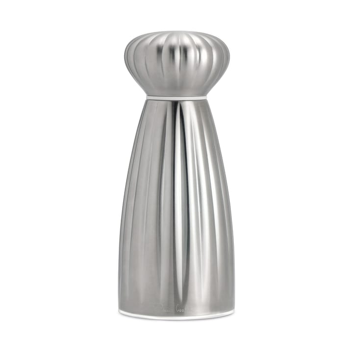 Palm satin salt grinder stainless steel 16.8 cm - White - Robert Welch