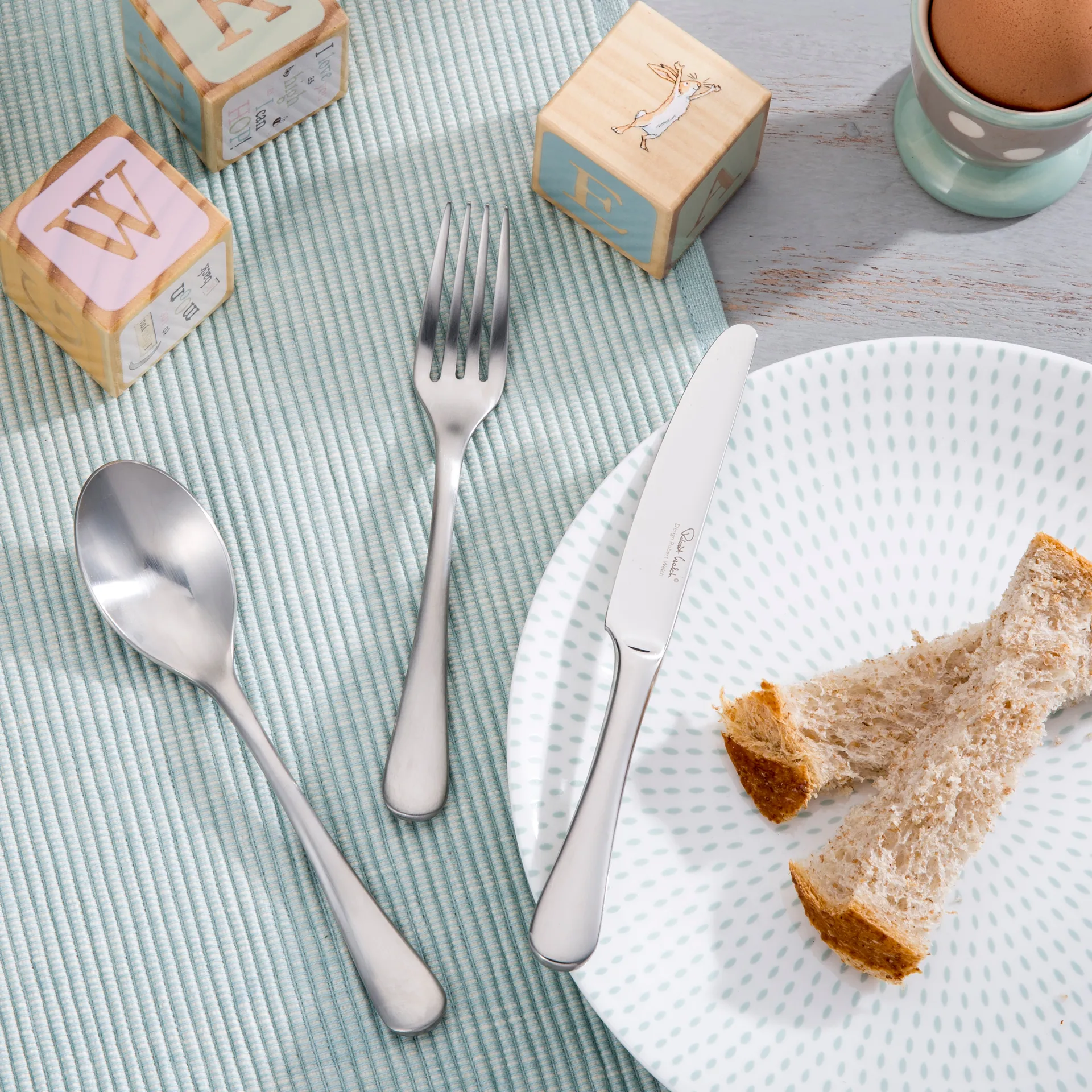 Radford children's knife mirror, Stainless steel Robert Welch