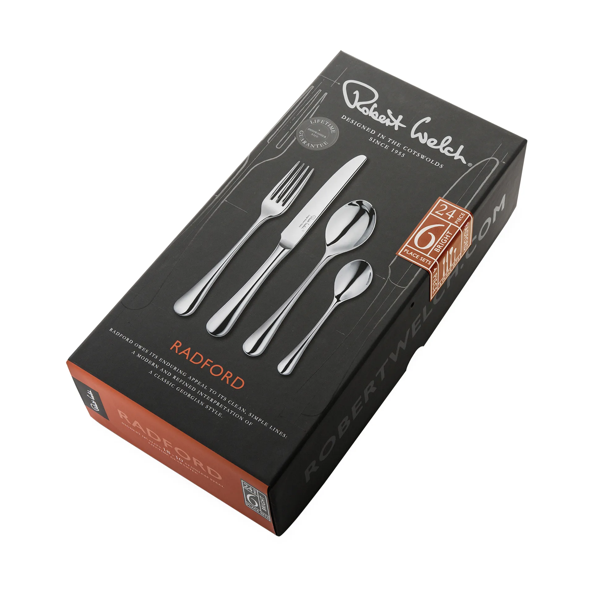 Radford cutlery mirror, 24 pieces Robert Welch