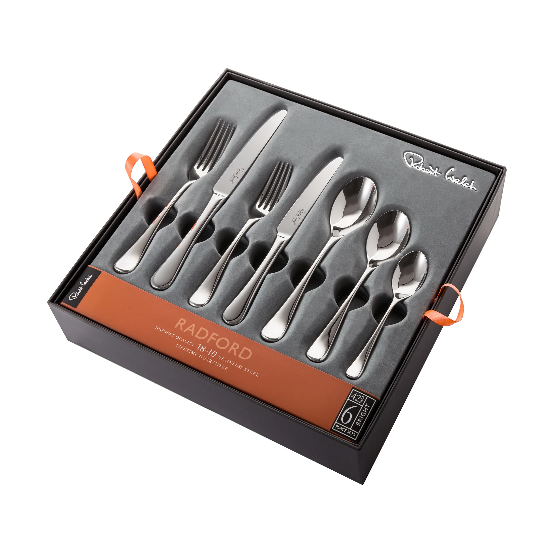 Radford cutlery mirror, 42 pieces Robert Welch