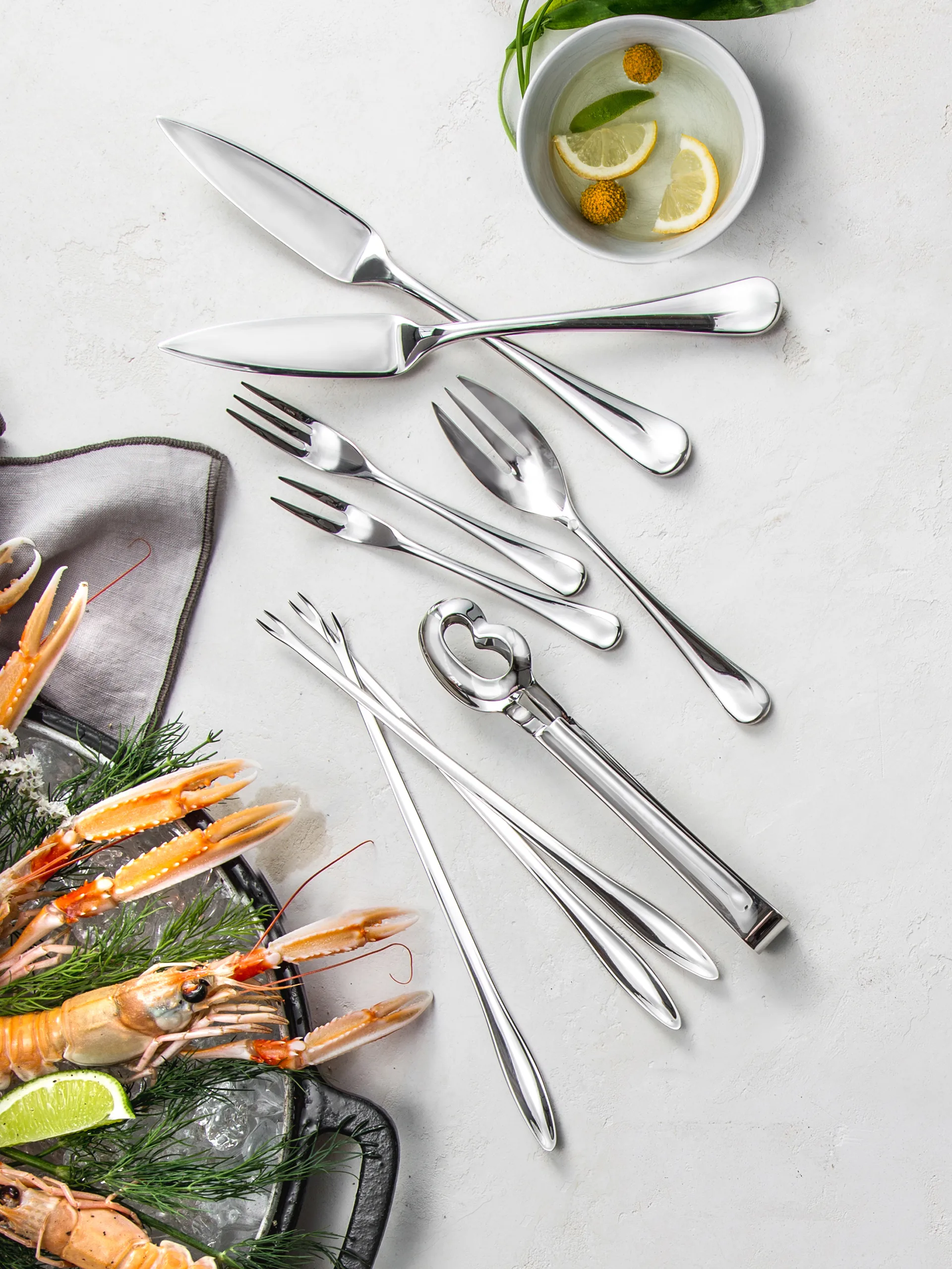 Radford fish knife mirror, Stainless steel Robert Welch