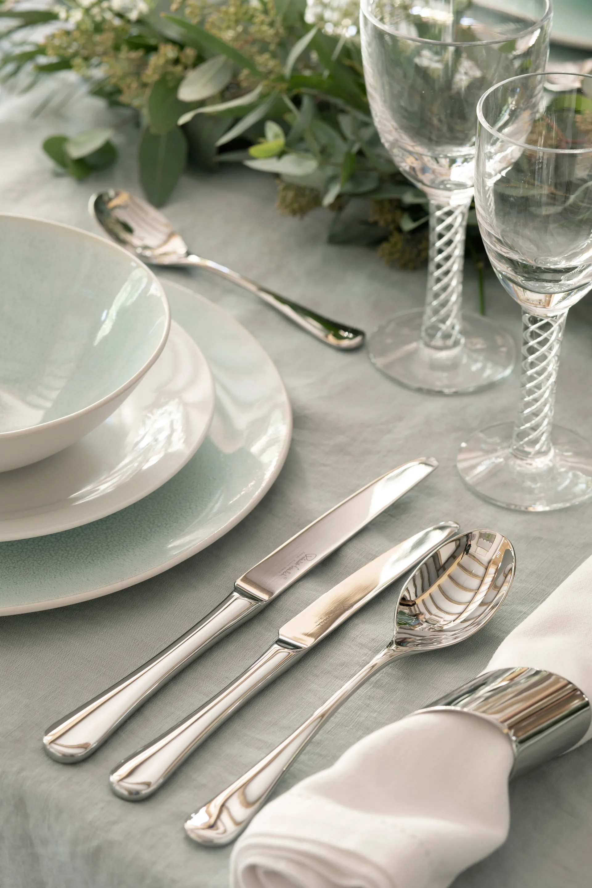 Radford table spoon mirror, Stainless steel Robert Welch