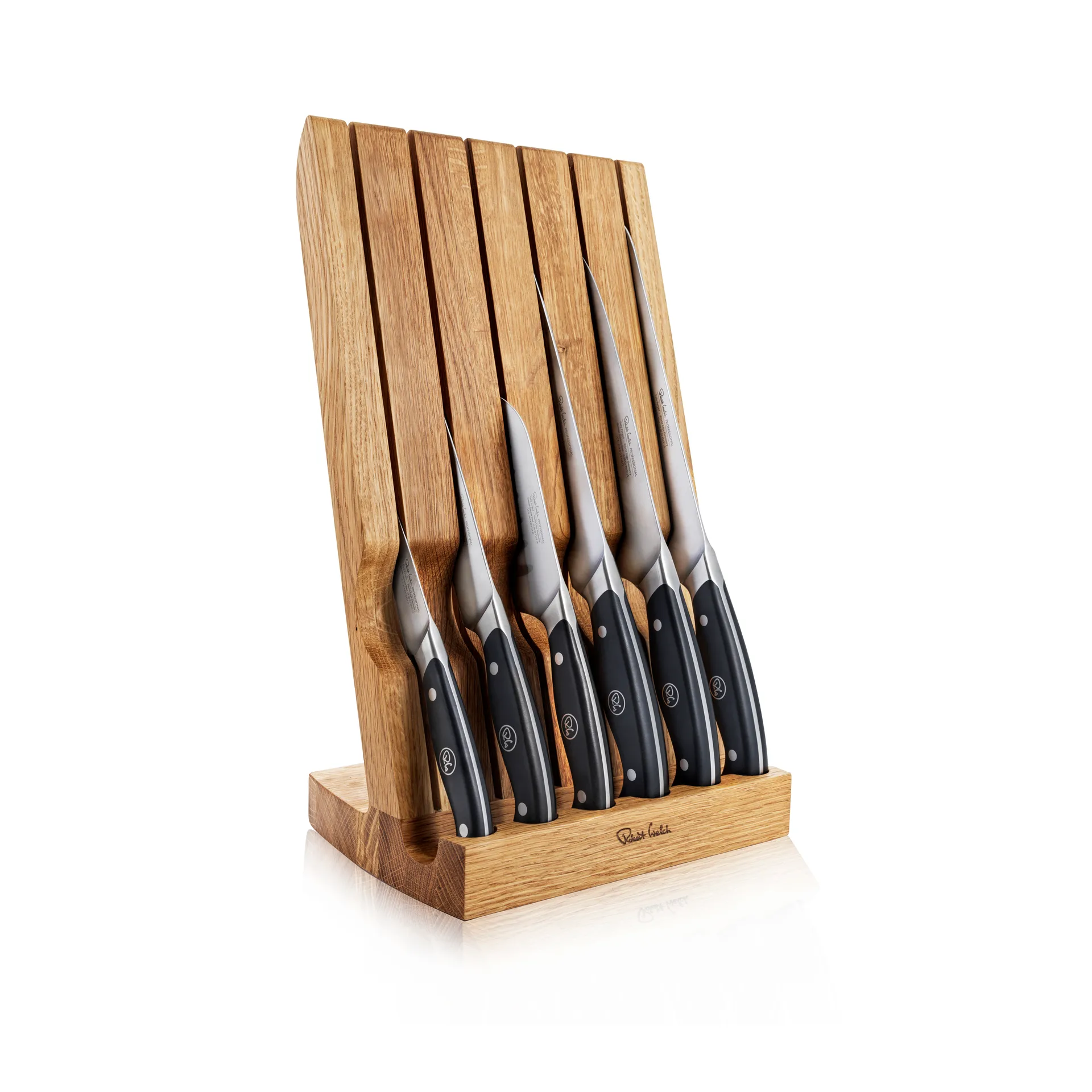 Robert Welch professional knife set oak, 7 pieces Robert Welch