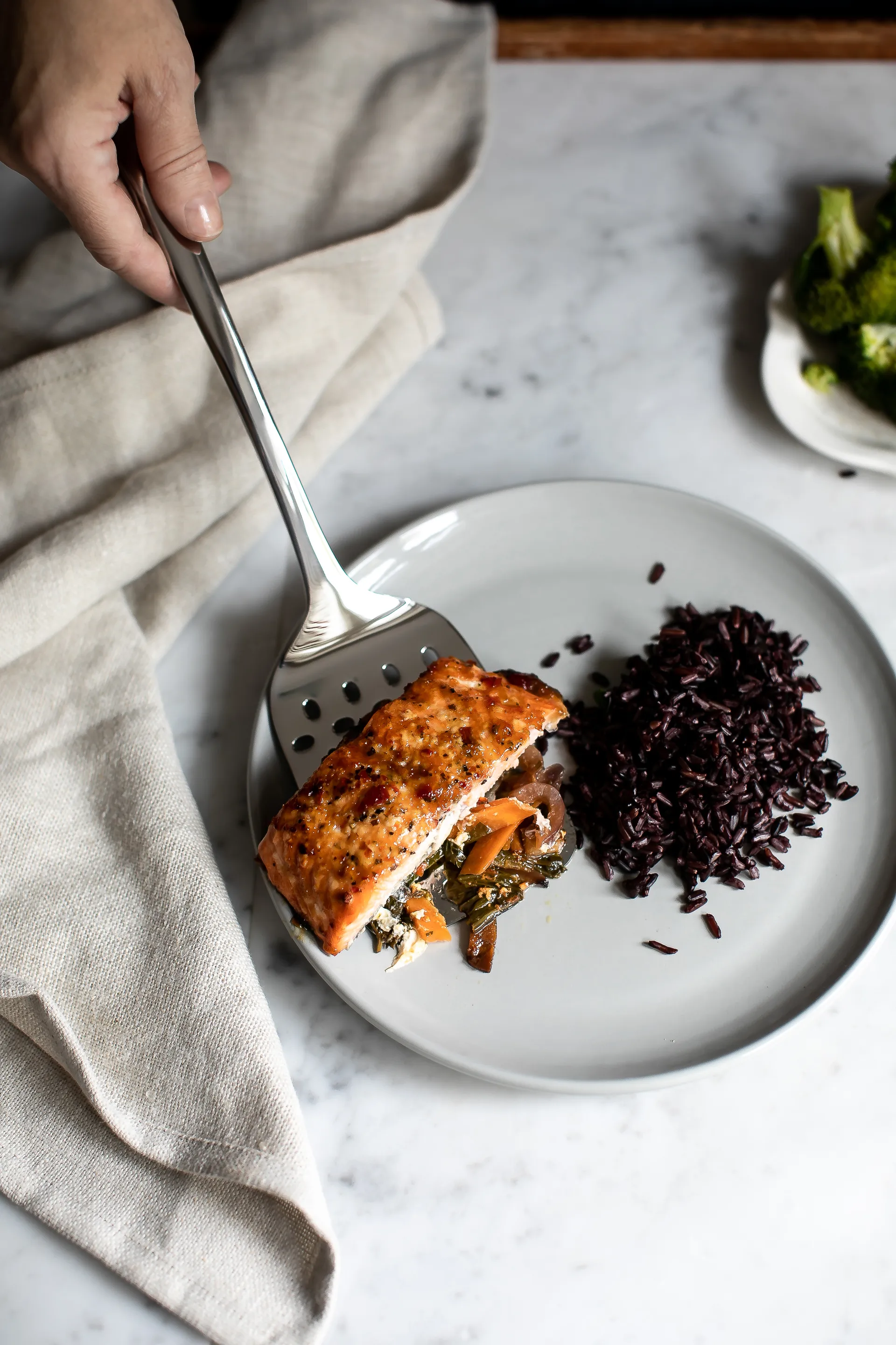 Robert Welch Signature slotted turner large, Stainless steel Robert Welch