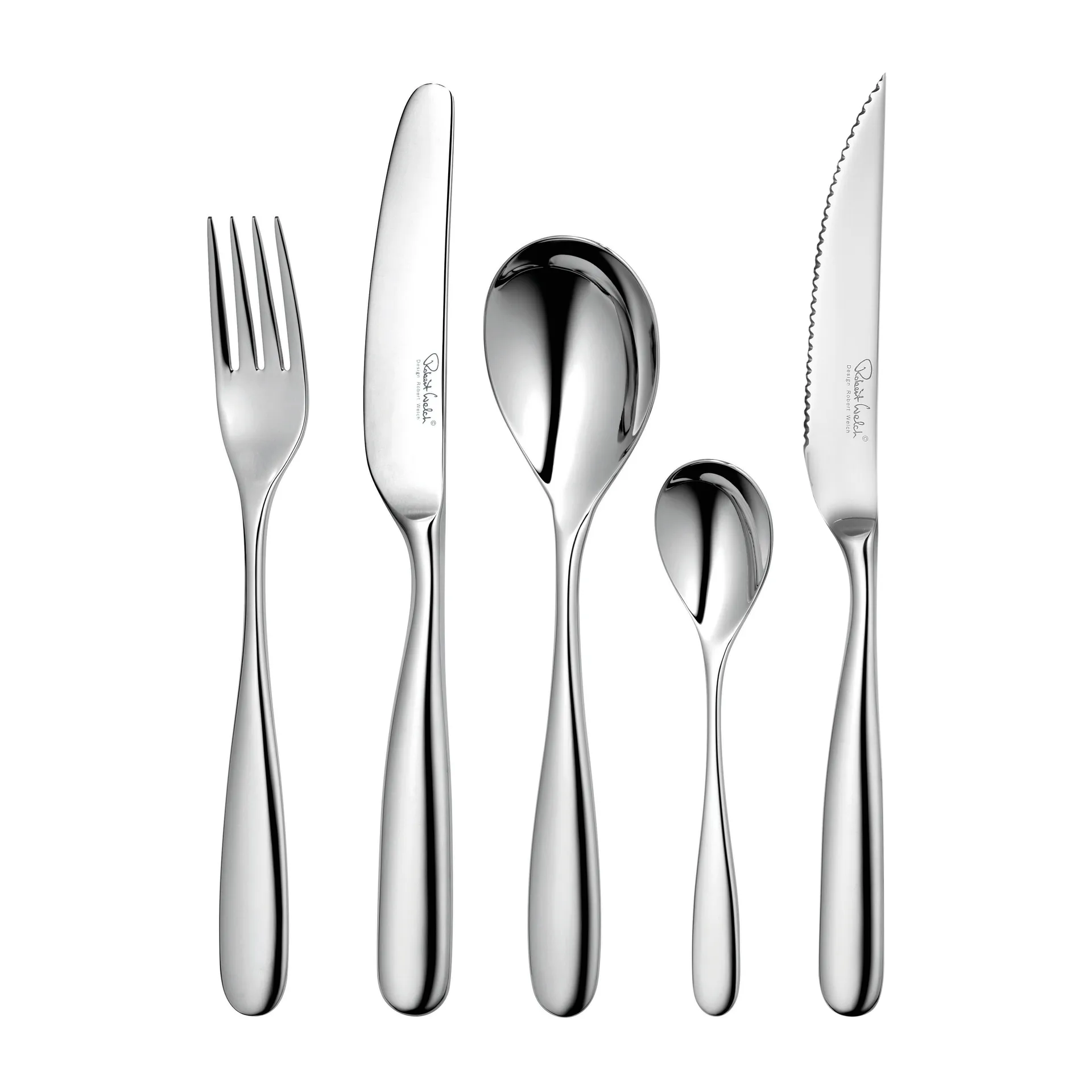 Stanton Bright cutlery + grill knife, 24 + 6 pieces Robert Welch