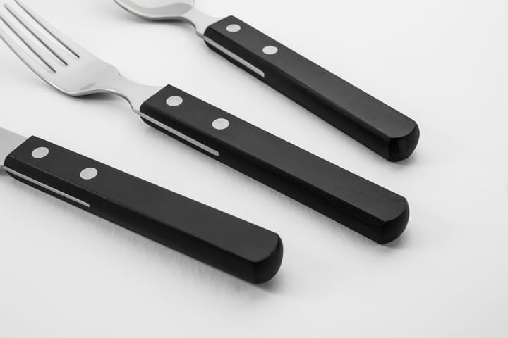 Trattoria cutlery set 56 pieces, Black Robert Welch
