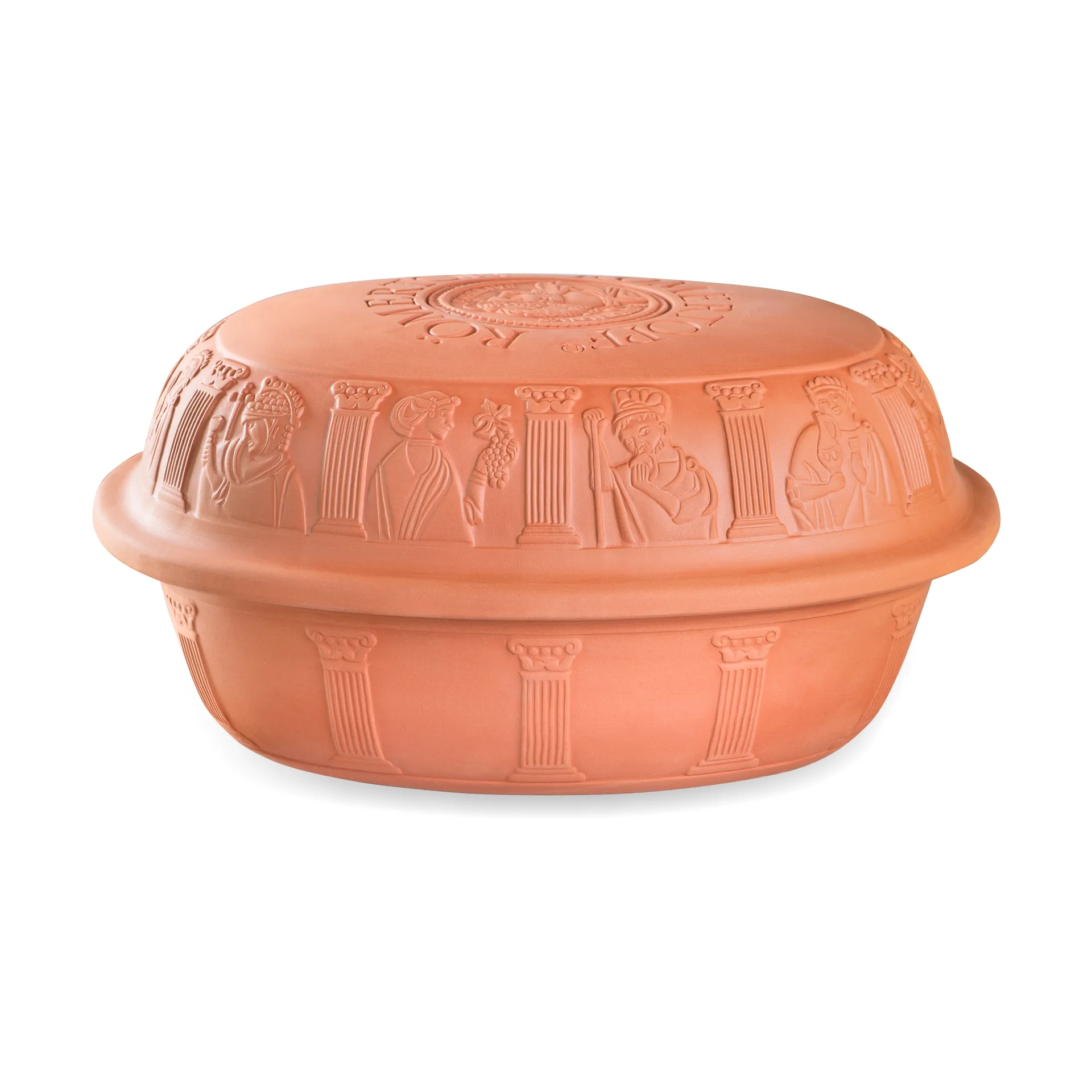 Classic terracotta clay pot maxi, 8 seater Römertopf