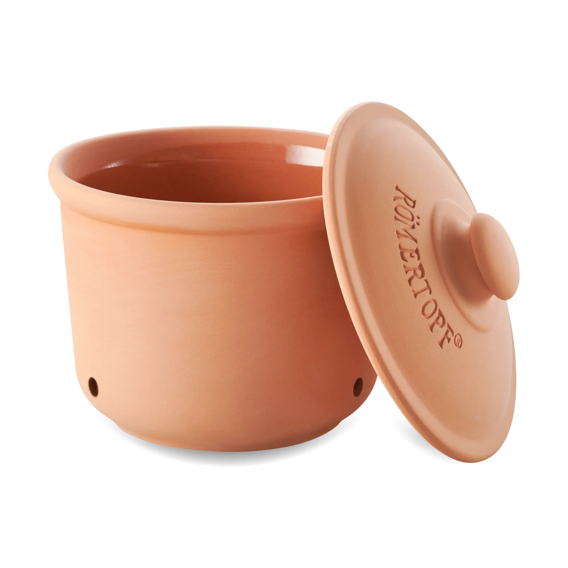 Römertopf onion storage jar, Terracotta Römertopf