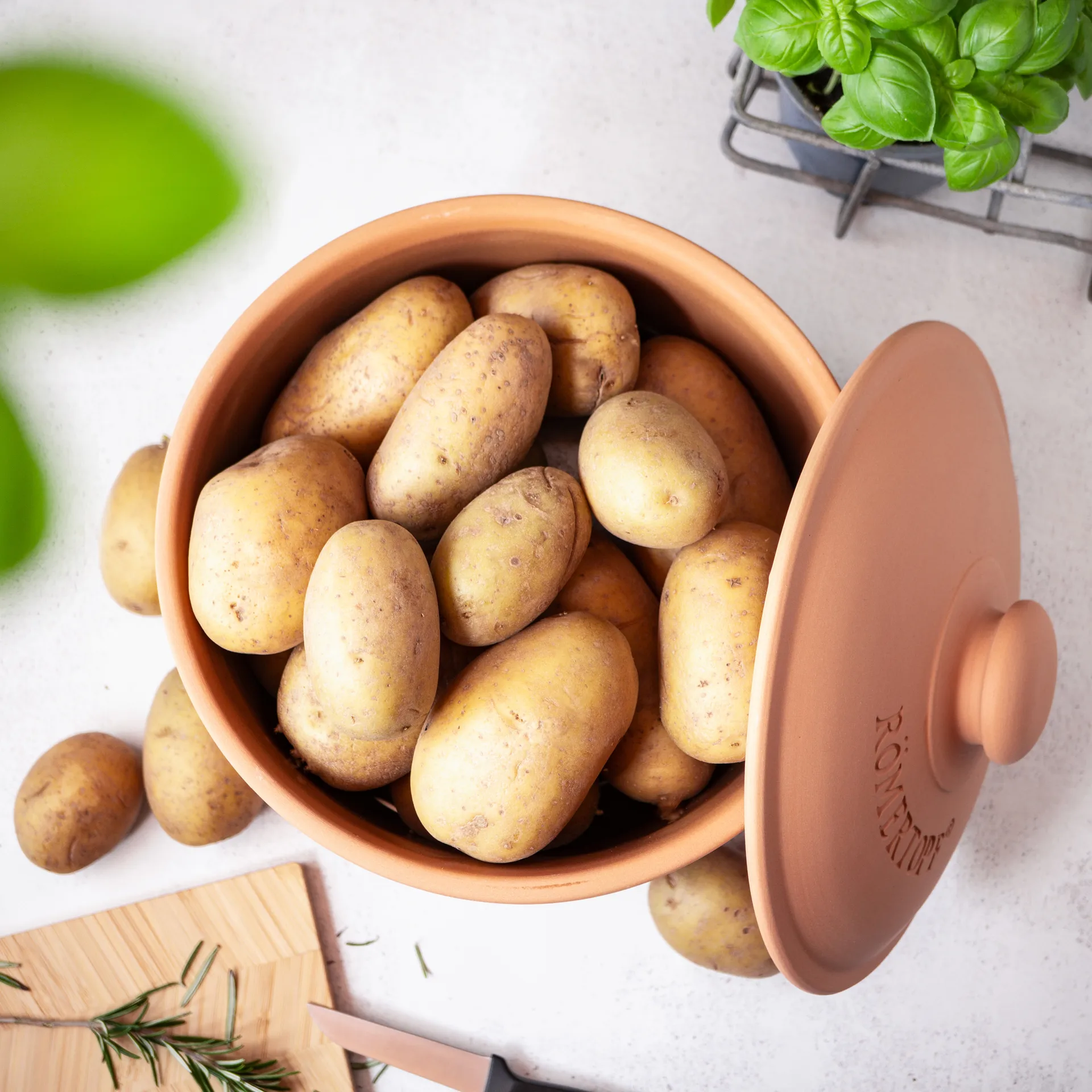 Römertopf potato keeper, Terracotta Römertopf
