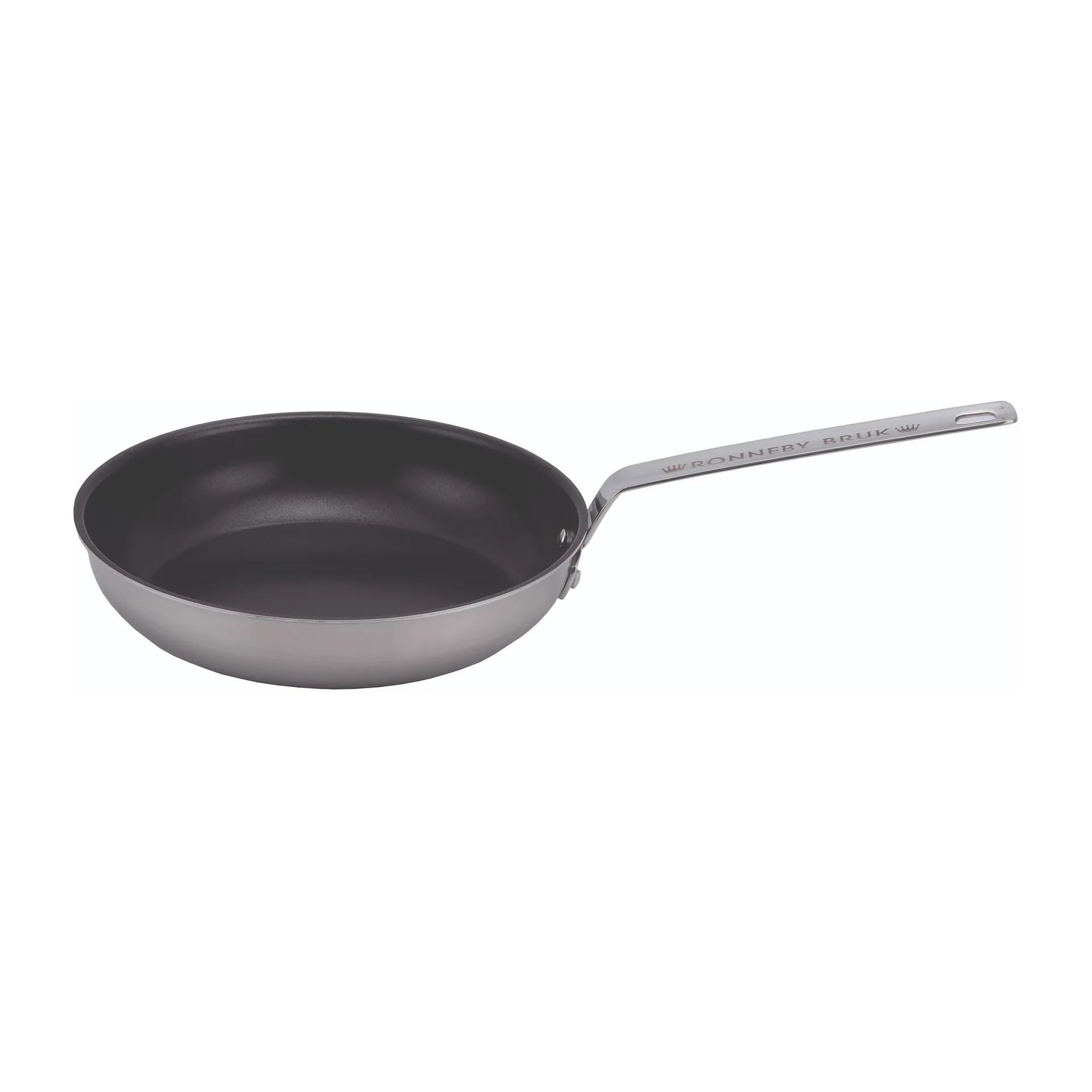 Inox frying pan in stainless steel with ceramic nonstick coating, Ø24 cm Ronneby Bruk