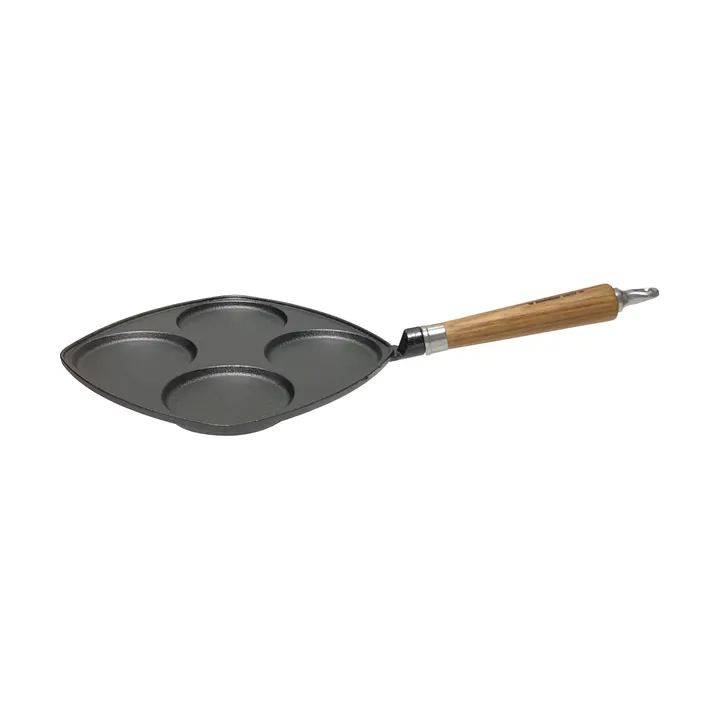 Maestro egg/blini pan - 25x25 cm with oak handle - Ronneby Bruk
