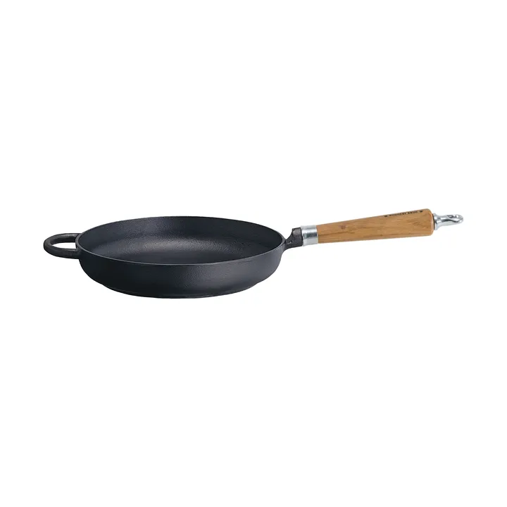 Maestro frying pan - Ø28 cm, round edge with oak handle - Ronneby Bruk
