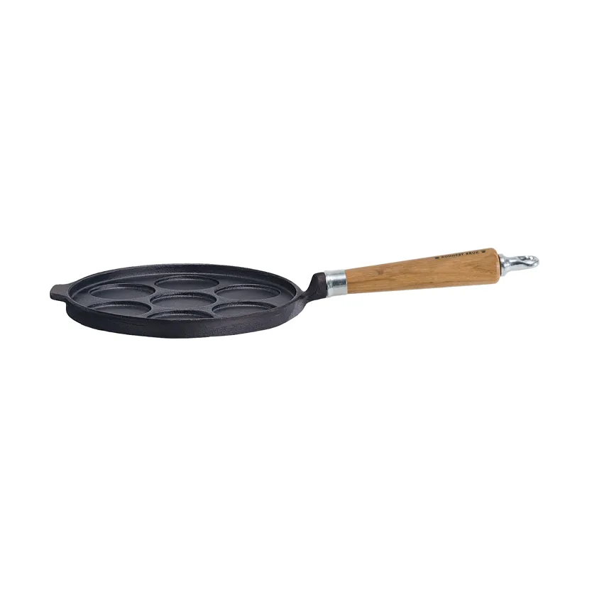 Maestro pancake pan, 7 pancakes, Ø25 cm with oak handle Ronneby Bruk