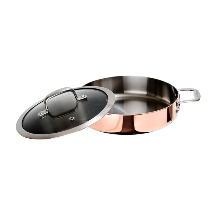 Maestro sauce pan copper with glass lid, 26 cm Ronneby Bruk