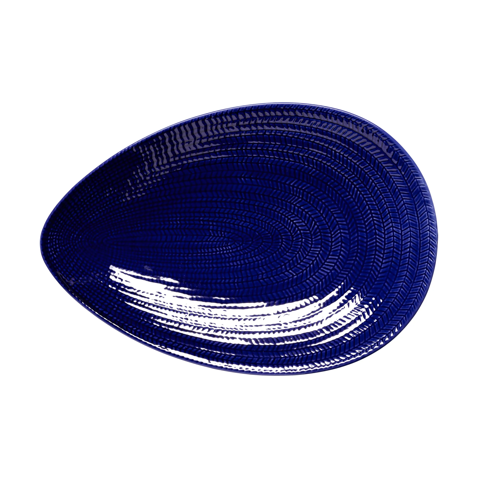 Blue Fire serving platter, Blue, 20x29 cm Rörstrand