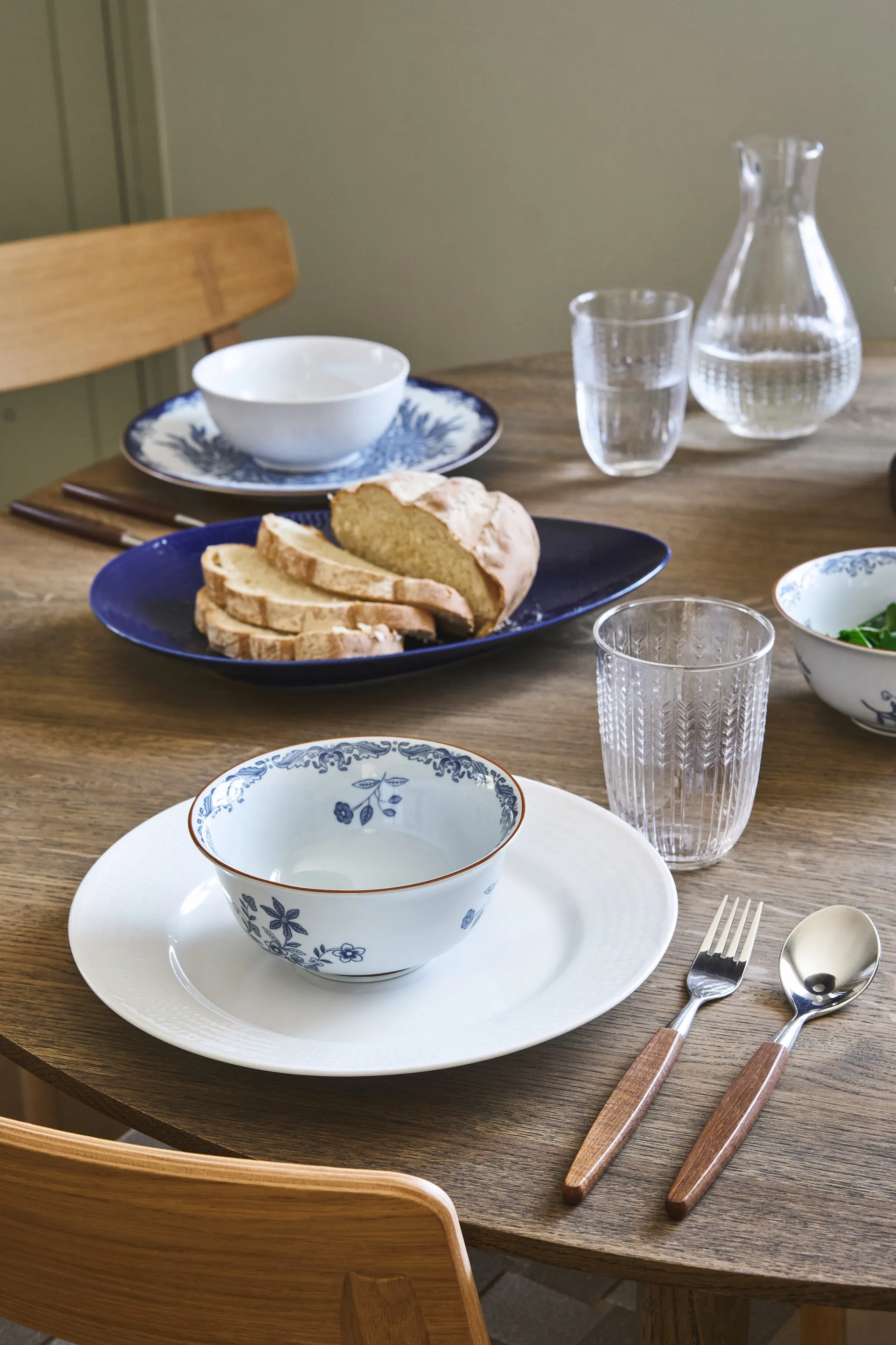 Blue Fire serving platter, Blue, 20x29 cm Rörstrand