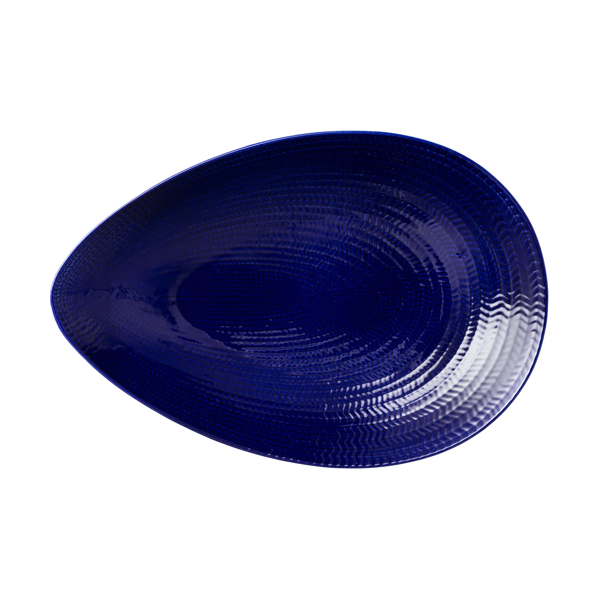 Blue Fire serving platter, Blue, 24x35 cm Rörstrand