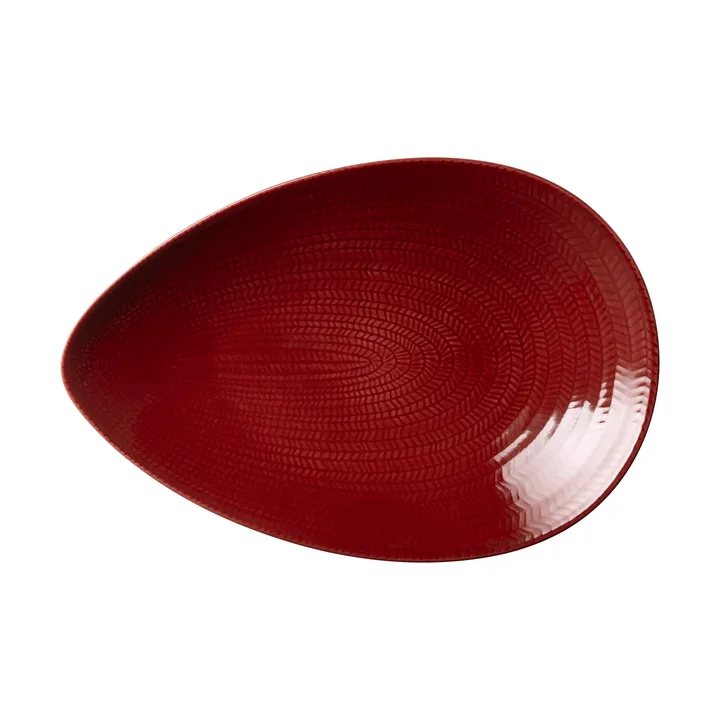 Blue Fire serving platter - Red, 20x29 cm - Rörstrand
