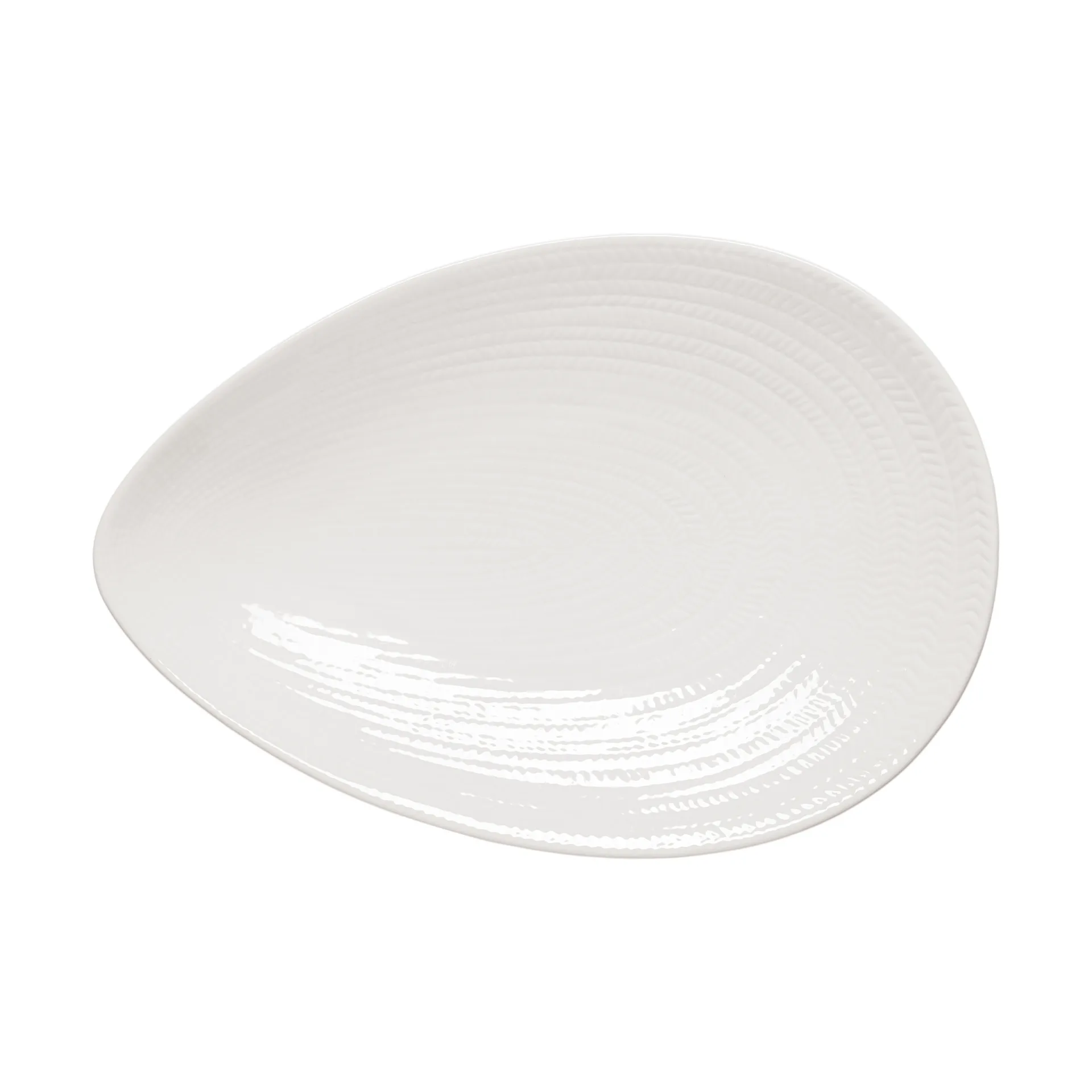 Blue Fire serving platter, White, 20x29 cm Rörstrand