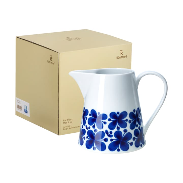 Mon Amie pitcher 1.2 l gift wrap, Blue-white Rörstrand