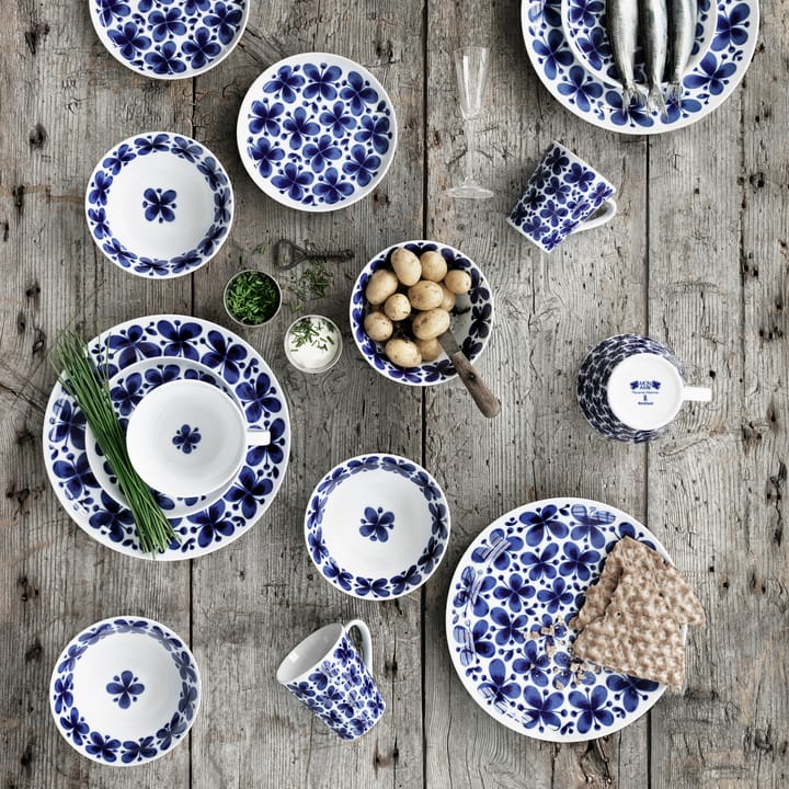 Mon Amie plate, white-blue Rörstrand