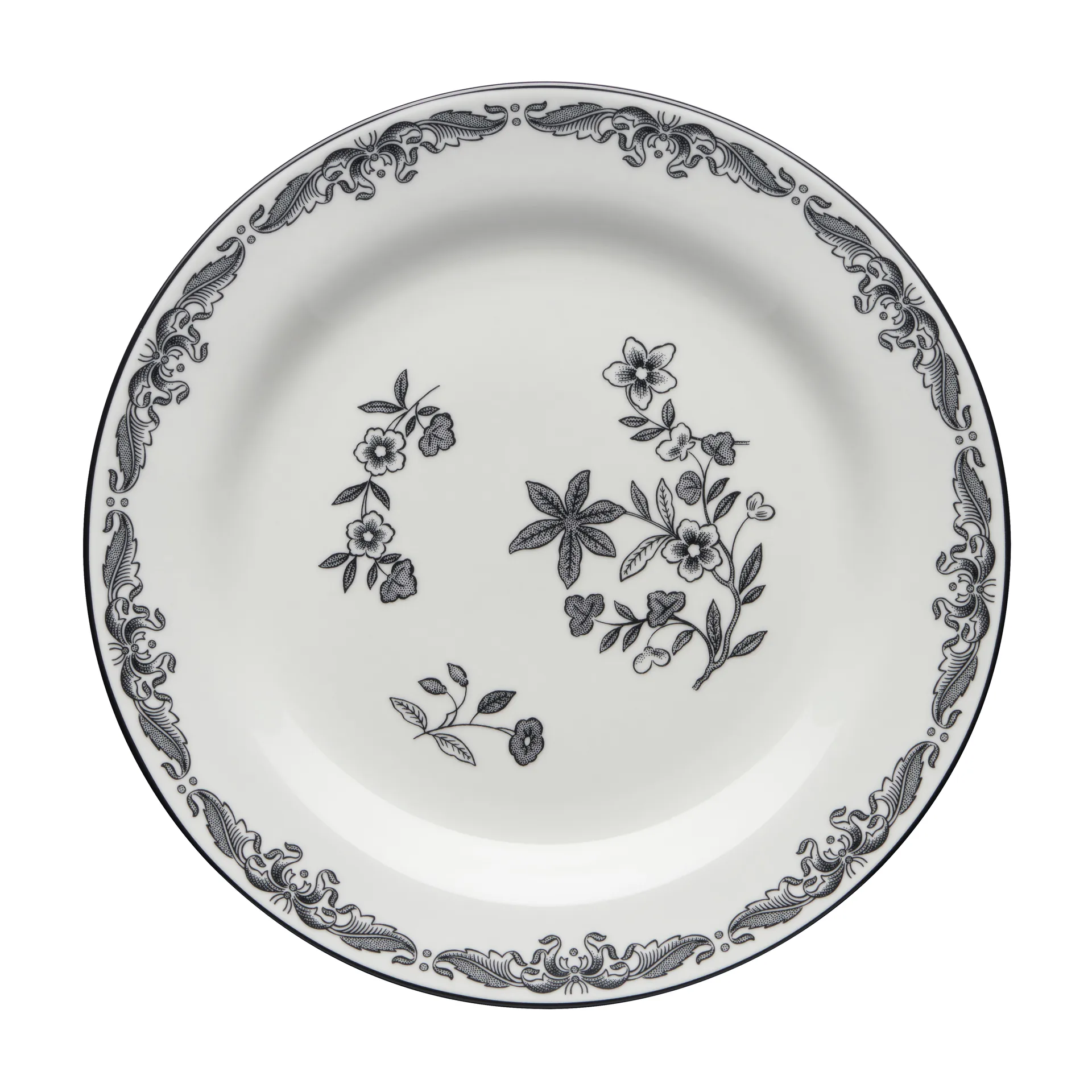 Ostindia Black plate, Ø 21 cm Rörstrand