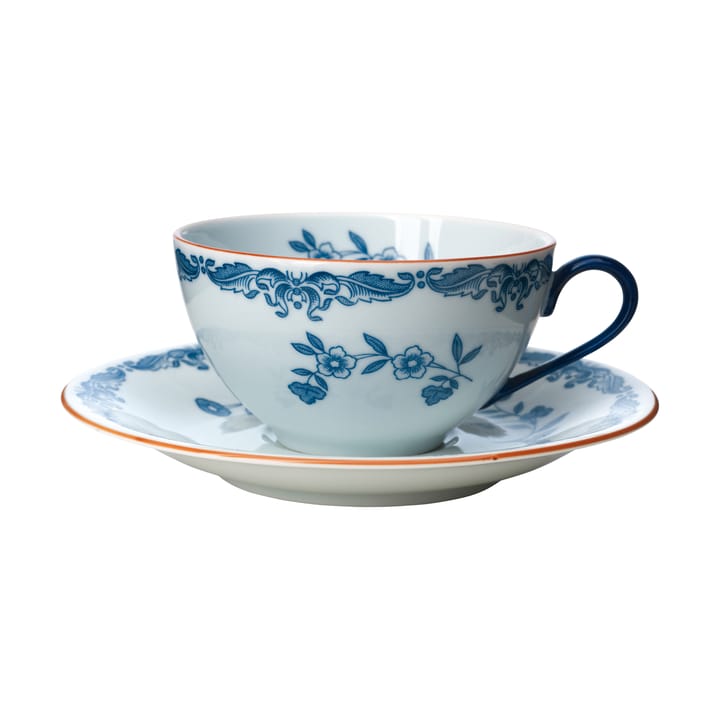 Ostindia cup with saucer 27 cl gift wrap, Blue-white Rörstrand