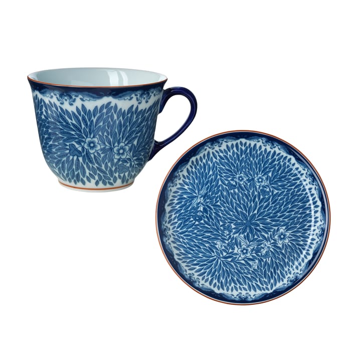 Ostindia Floris mug and plate, mug 40 cl, plate 20 cm Rörstrand