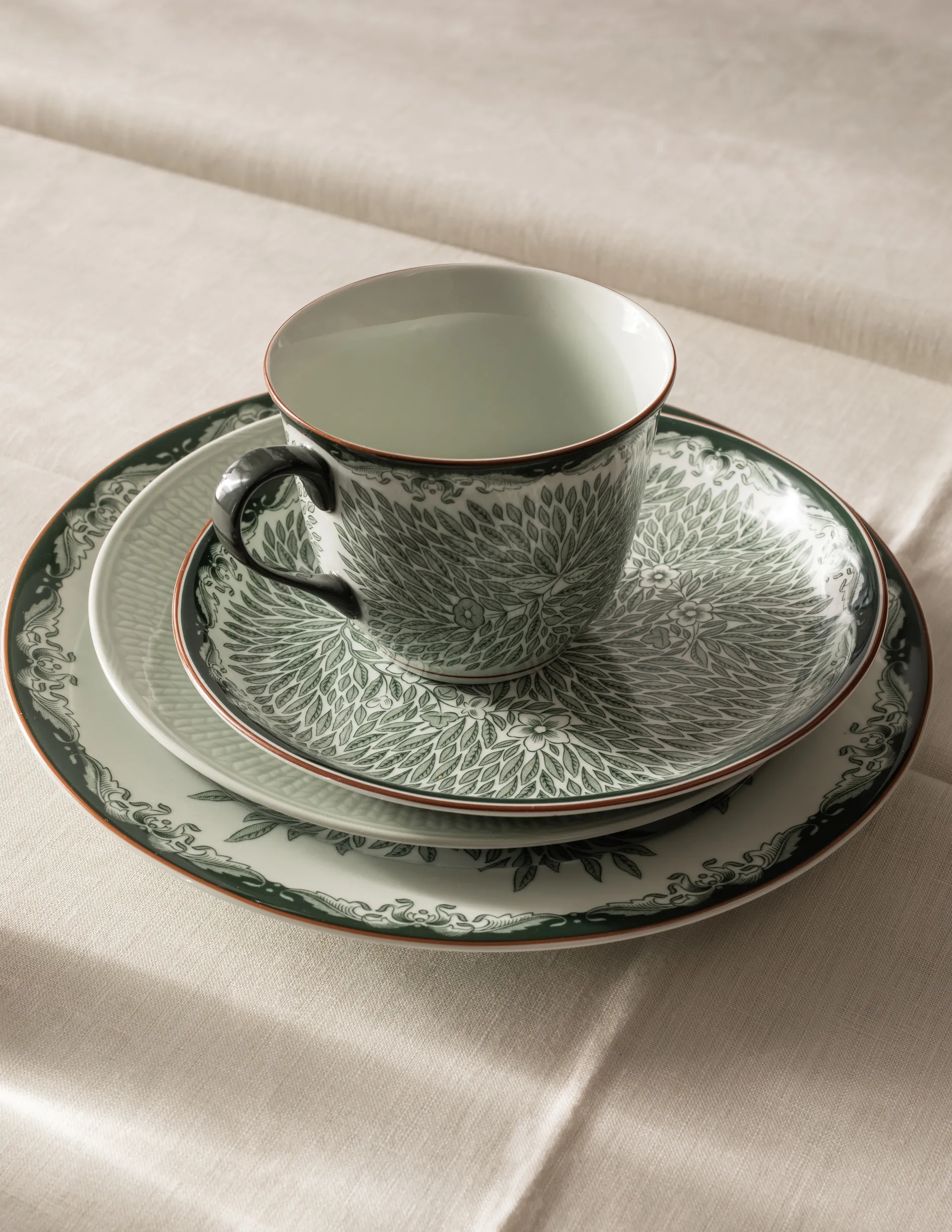 Ostindia Floris small plate Ø16 cm, Green Rörstrand