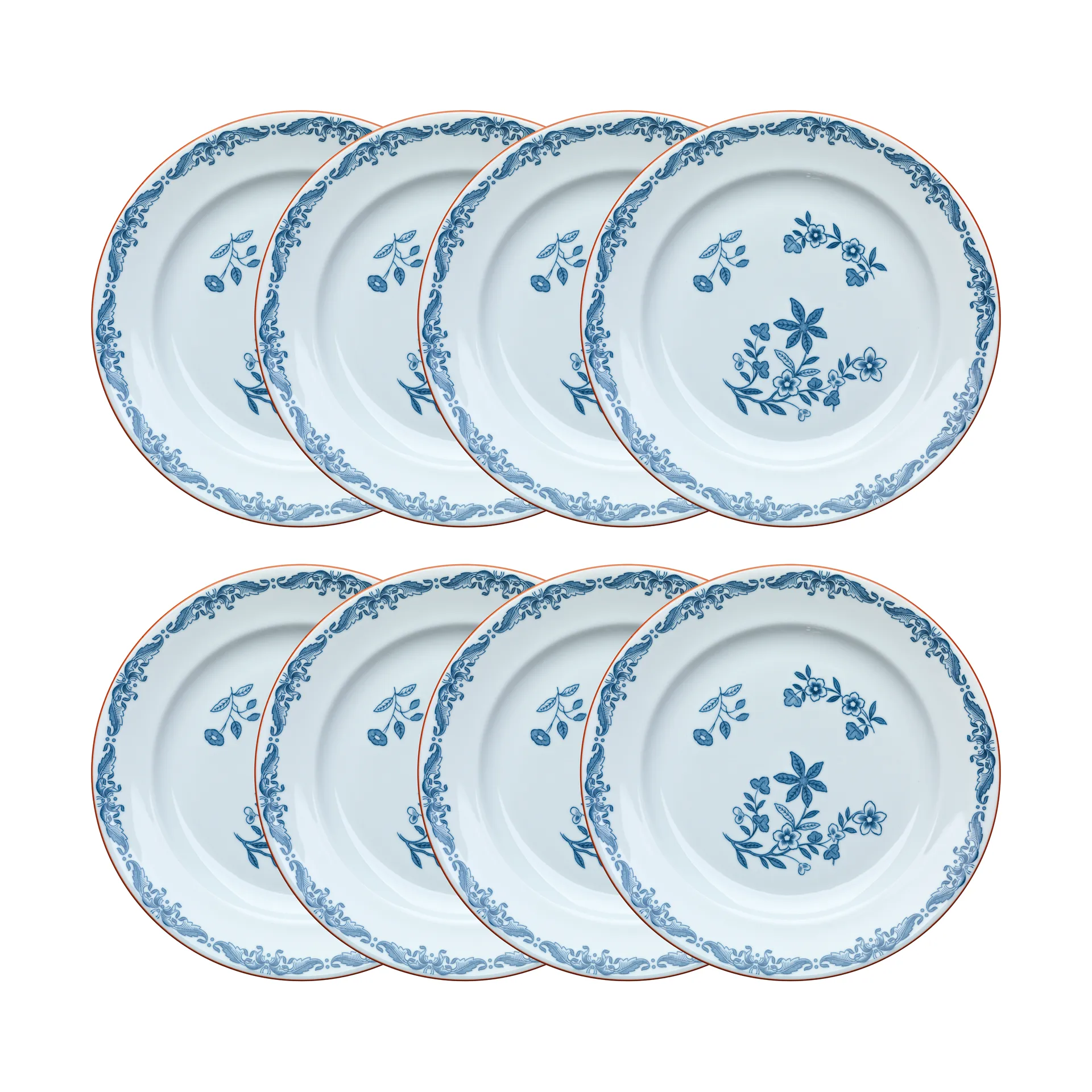 Ostindia plate Ø21 cm 8-pack – Blue,  Rörstrand