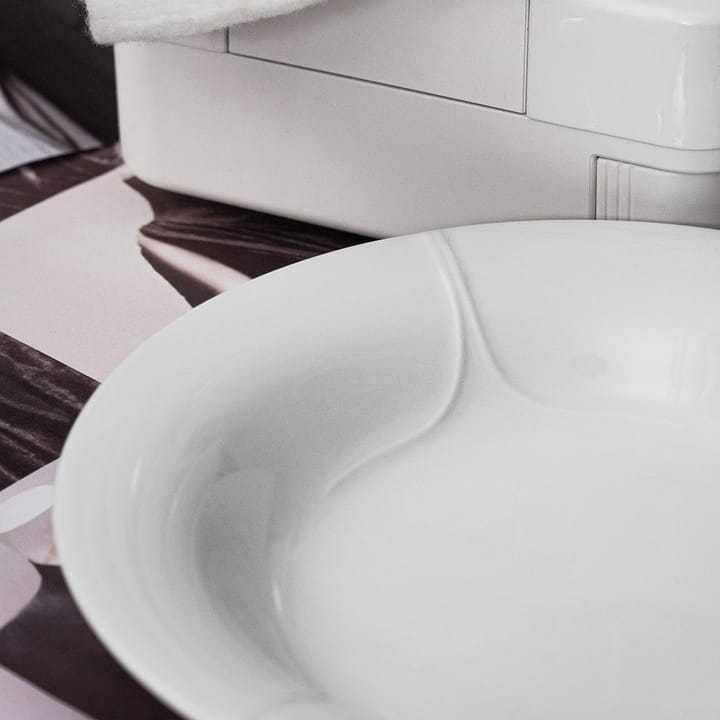 Pli Blanc deep  plate 23 cm, white Rörstrand