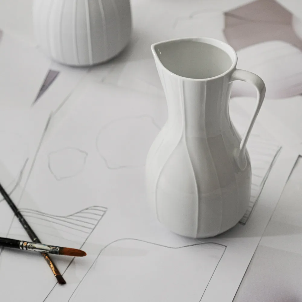 Pli Blanc pot 1 L, white Rörstrand