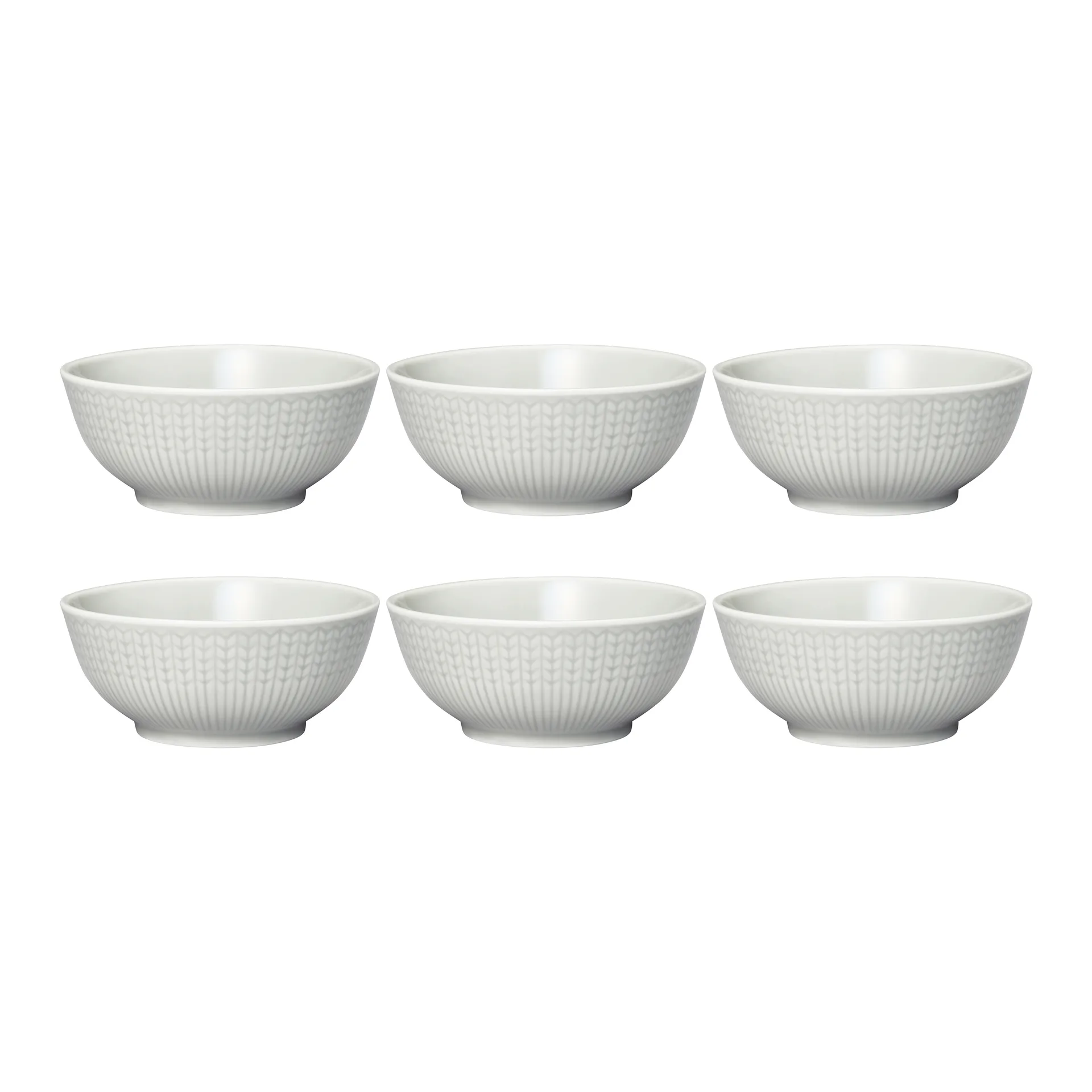 Swedish Grace bowl small 6-pack Mist (grey) Rörstrand