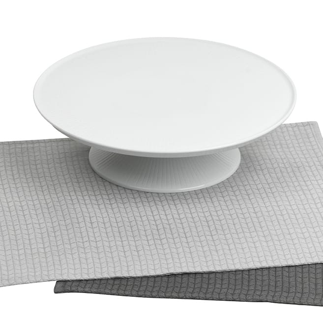Swedish Grace cake plate 31 cm, snow Rörstrand