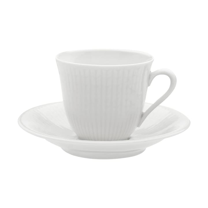 Swedish Grace cup with saucer 16 cl - Snow - Rörstrand