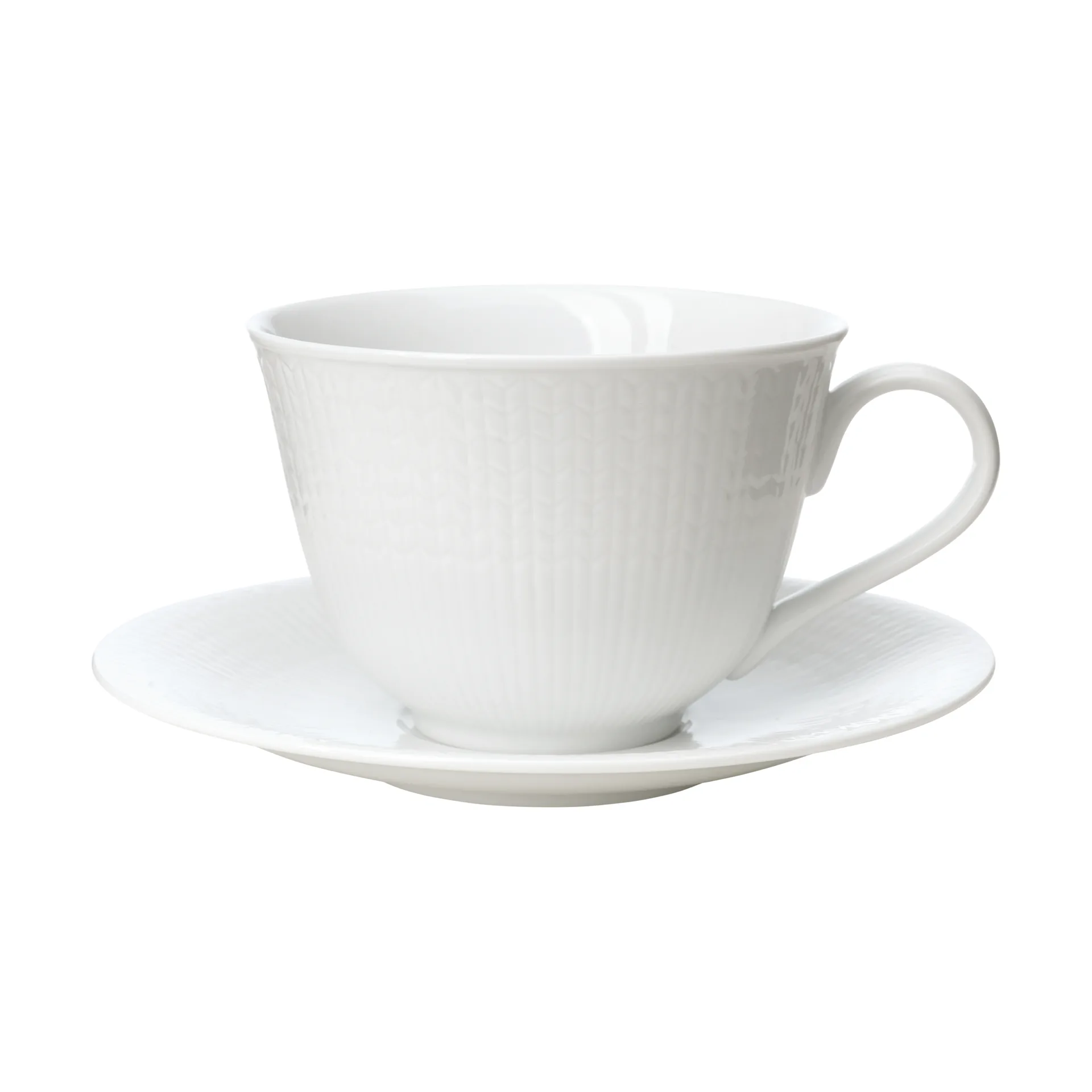 Swedish Grace cup with saucer 45 cl, Snow Rörstrand