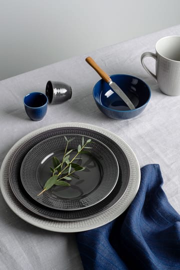 Swedish Grace deep plate Ø19 cm - stone (dark grey) - Rörstrand