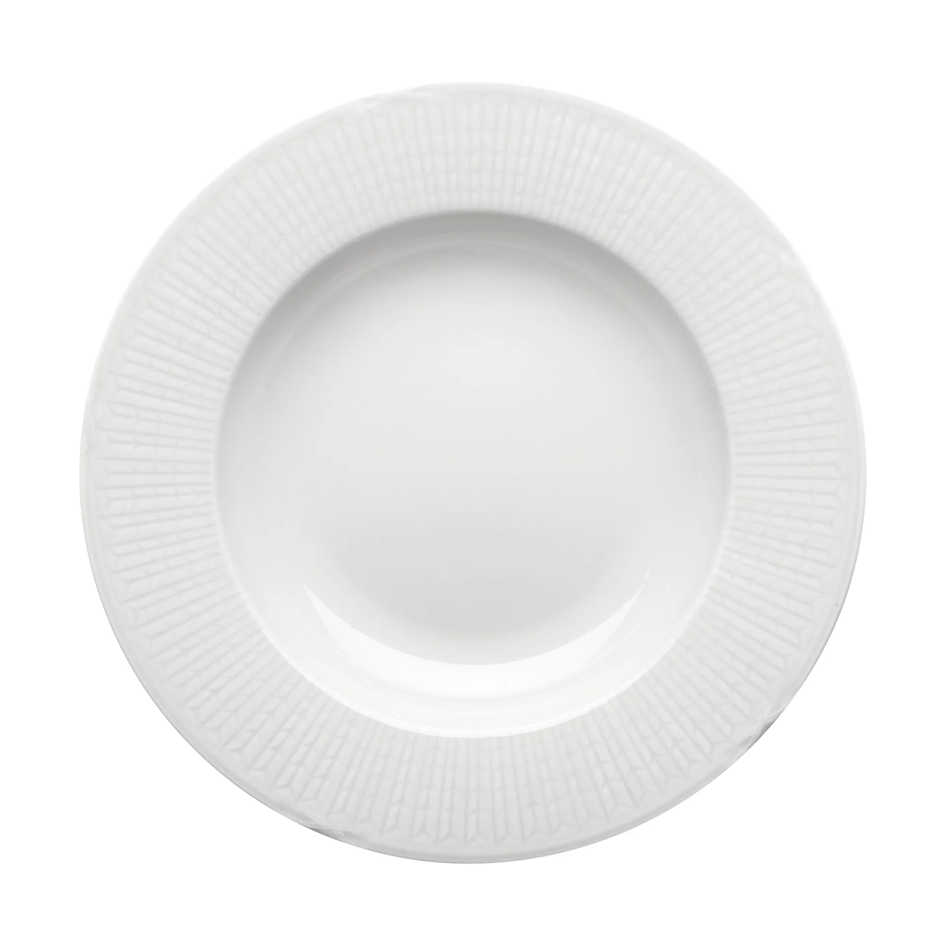 Swedish Grace deep plate 25 cm, 6-pack snow (white),  Rörstrand