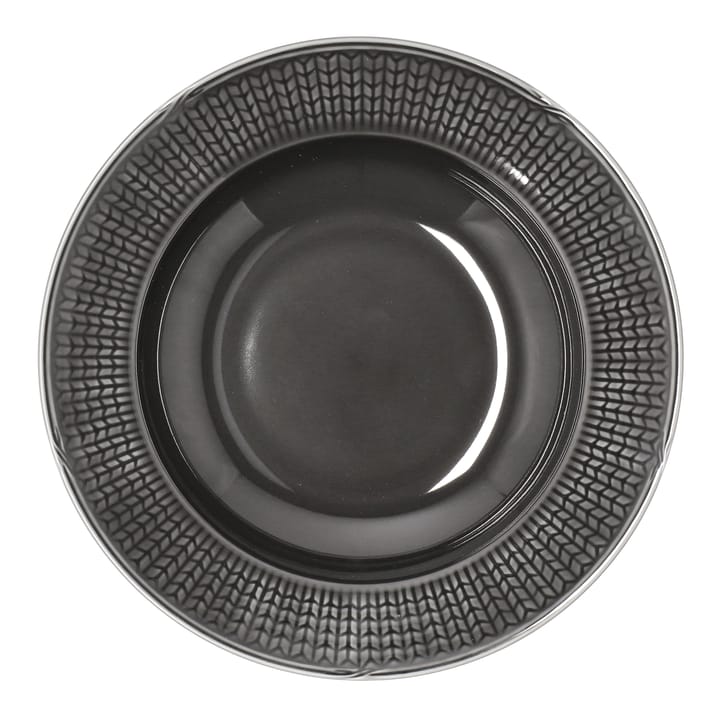 Swedish Grace deep plate Ø25 cm, stone (dark grey) Rörstrand