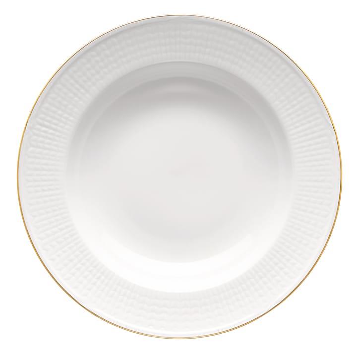 Swedish Grace Gala deep plate 25 cm, white Rörstrand