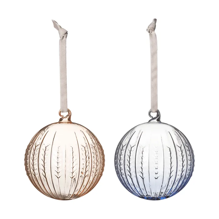 Swedish Grace julkula - Jubilee blue, 2-pack - Rörstrand
