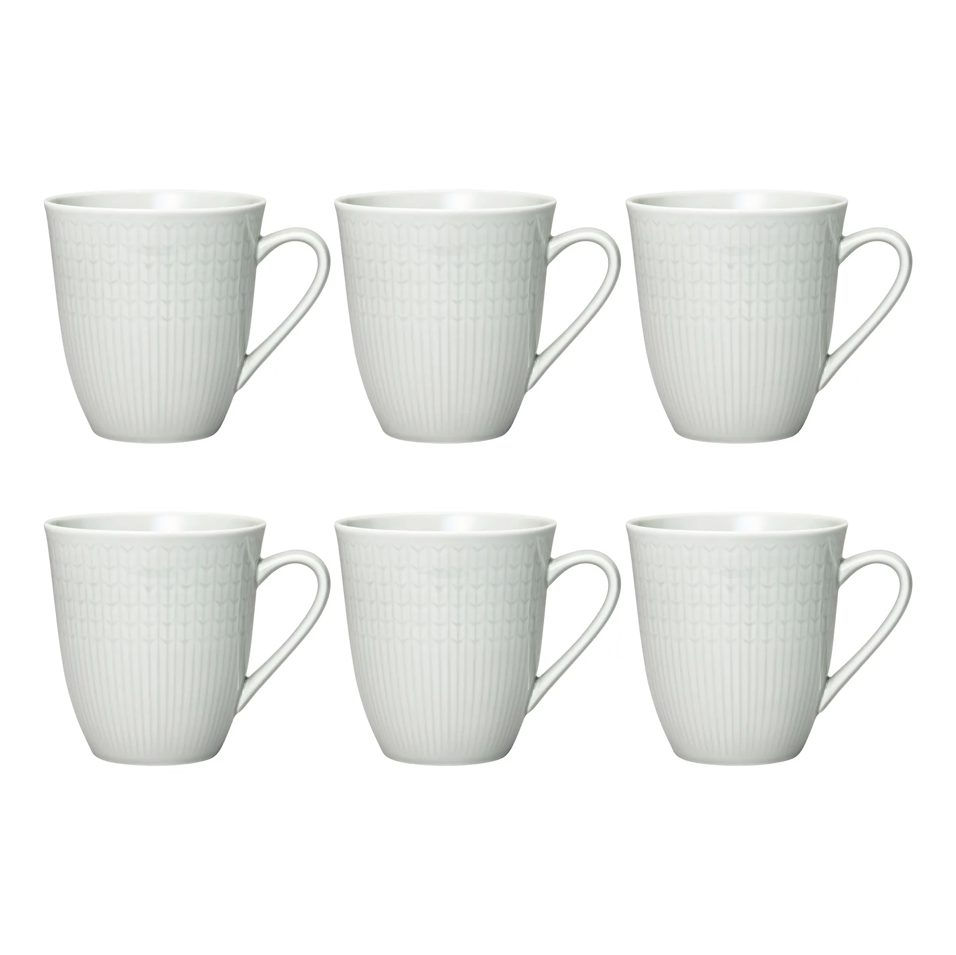 Swedish Grace mug large 6-pack Mist (grey) Rörstrand